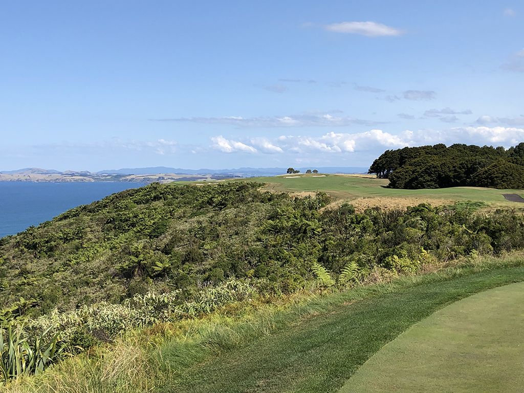 15th Hole at Kauri Cliffs Golf Course (544 Yard Par 5)